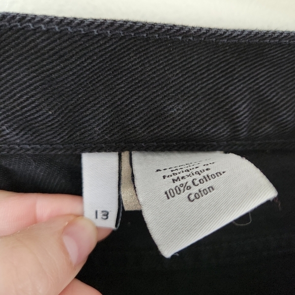 Vintage Calvin Klein High Rise Black Bootleg Jeans Size 13JR - Picture 9 of 10